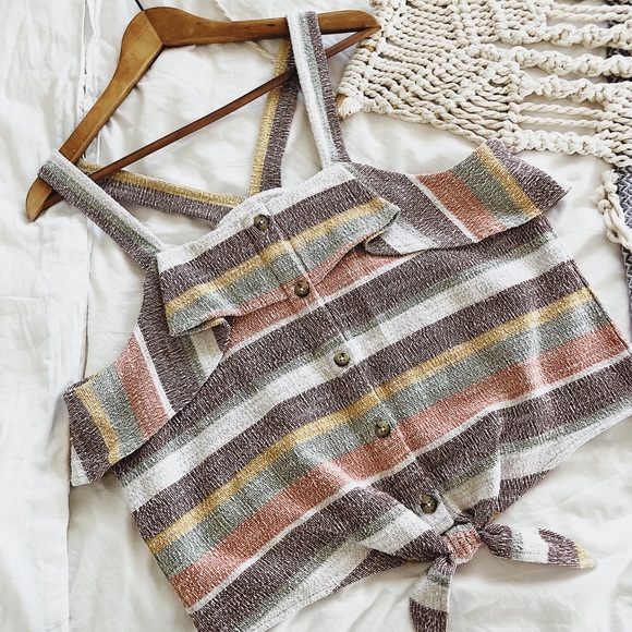 Madewell Tops - Madewell Texture & Thread Tie Tank
